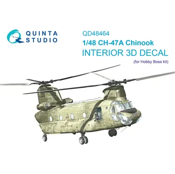 Plastikový model Quinta studio 1/48 CH-47A 3D-Print.&col. Interior (HOBBYB)