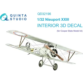 Plastikový model Quinta studio 1/32 Nieuport XXIII 3D-Print.&col. Interior (CSM)