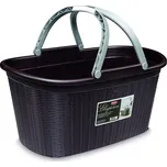 Koš na prádlo s úchyty ELEGANCE hnědá