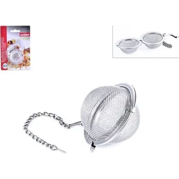 Cedník a síto čajítko d 4,5cm na koření/čaj-závěsné, klip, NR