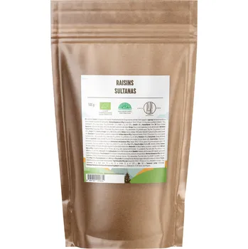 Sušené ovoce BrainMax Pure BrainMax Pure® Rozinky Sultánky sušené BIO, 500g *CZ-BIO-001 certifikát