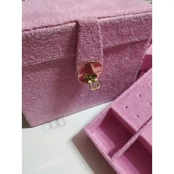 Šperkovnice Šperkovnice semišová barva růžová