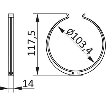Kouřovod Držák větrací trubky - 100