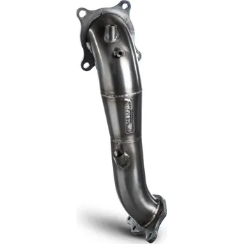 De-cat downpipe Scorpion pro Honda Civic Type R FK8 stříbrná