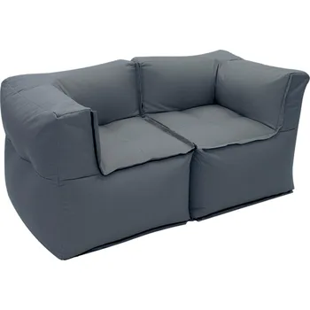 Zahradní sestava Textilní modulová 2-místná lavice MODULTEX (šedá)