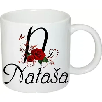 Nataša hrnek se jménem (hrneček s dámským jménem )