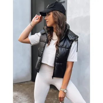 Dámská vesta Dstreet Dámská sportovní černá prošívaná vesta Oshe