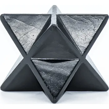BEWIT Šungitová hvězda merkaba, leštěná - 2 cm
