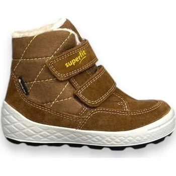 Dívčí obuv Superfit dětská zimní obuv 1-106314-3000 GROOVY 2.0 BRAUN/GELB