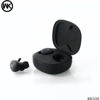 Sluchátka Bezdrátová sluchátka s nabíjecí krabičkou WK Design BD330 Černá