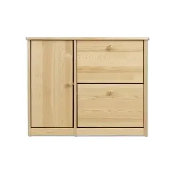 Dřevěný botník MB 97 borovice masiv