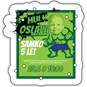 Party nádobí Personal Personalizované pozvánky 6 ks - Avengers