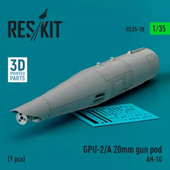 Plastikový model Reskit 1/35 GPU-2/A 20mm gun pod (AH-1G)