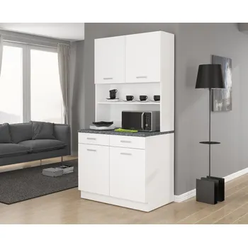 Příborník do zásuvky Stolarz Lempert Kredenc do kuchyně Maria bílá / granit