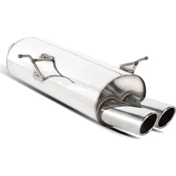 Zadní tlumič Scorpion pro BMW E46 316/318 Monaco (twin) stříbrná