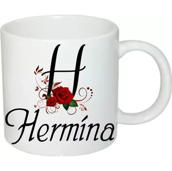 Hermína hrnek se jménem (hrneček s dámským jménem )