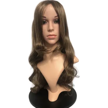 Paruka Stella luxusní dlouhá hnědá vlnitá paruka