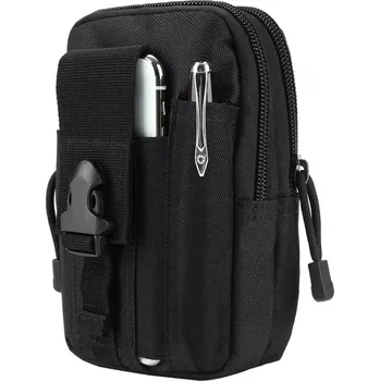 Sportovní taška Zaparkorun Turistický opaskový organizér - černá