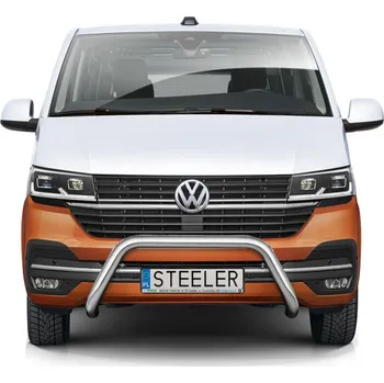 Auto-moto Přední ochranný rám nízký nerez s EC homologací, VW T6.1, 2019-2023 (T6.1-M1970-06)