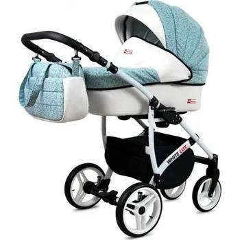 Kočárek Kočárek 4v1 BabyLux White Lux Bottle Green