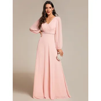 Dámské šaty Ever Pretty šaty jemně růžové na svatbu pro maminky 1981 Velikost: 5XL / 50 / 18 / 22