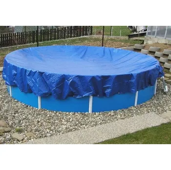 bazénová plachta Zazimovací LD-PE tkaná plachta na bazén kruh 3,05m - fólie průměr 4m
