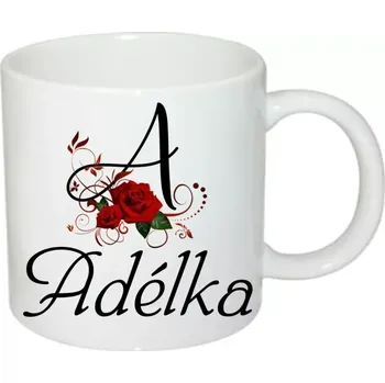 Adélka hrnek se jménem (hrneček s dámským jménem )