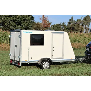 Přívěs k motorovému vozidlu TOMPLAN Přívěs skříňový TFS 320S.00 320x150x150 750kg okna+dveře