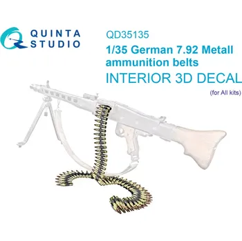 Plastikový model Quinta studio 1/35 German 7.92 Metal ammunition belts WWII