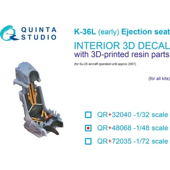Plastikový model Quinta studio 1/48 K-36L (early) ejection seat