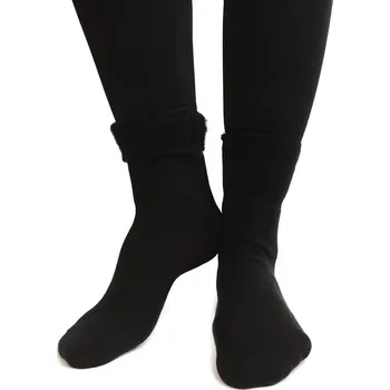 Dámské ponožky Dámské vlněné ponožky černé, VELIKOST 35 - 38