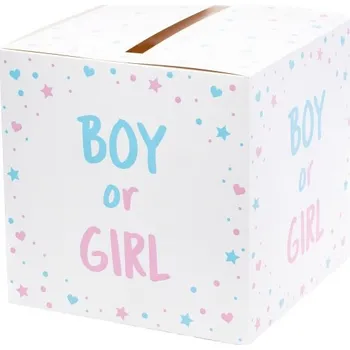 Dárková krabička Chaks Papierová krabička na obálky - Boy or Girl ?