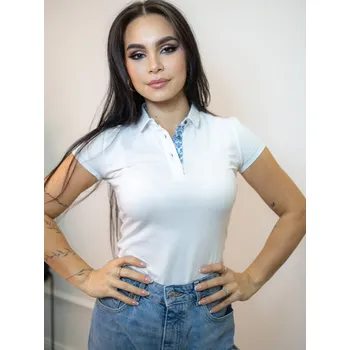 Dámské tričko Dámské Polo triko VS-PO2002 - bílé, VELIKOST M