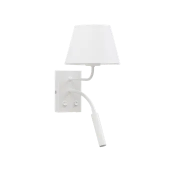 Nástěnné svítidlo Eltap Moderní nástěnná lampička Vespillo 2A, 18x26x38cm bílá