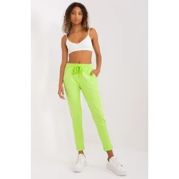 Dámské tepláky s pružným pasem APRILIA limetkově zelené