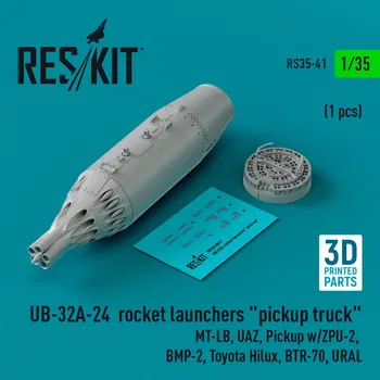 Plastikový model Reskit 1/35 UB-32A-24 rocket launchers 'pickup truck'