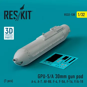 Plastikový model Reskit 1/32 GPU-5/A 30mm gun pod