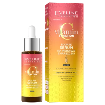 Pleťové sérum Eveline Cosmetics Vitamin C noční pleťové sérum proti vráskám, 30 ml