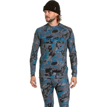 Pánské oblečení Pánské termo tričko Meatfly Avery šedá/modrá L