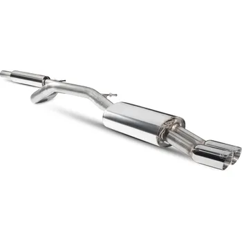 Resonated cat-back výfuk Scorpion pro Seat 1,2 TSi 6J / 6P Daytona stříbrná