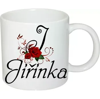 Jiřinka hrnek se jménem (hrneček s dámským jménem )