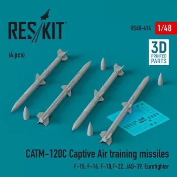 Plastikový model Reskit 1/48 CATM-120C Captive air train.missiles (4 pcs.)
