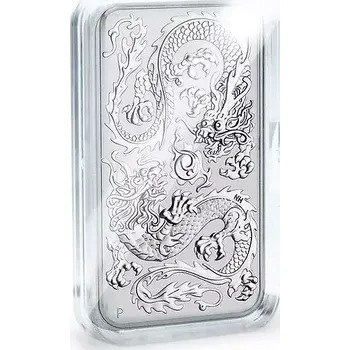 Sběratelství Leuchtturm ULTRA Perfect Fit - 1 oz. Silver Dragon - obdelníkové kapsle 47,6 x 27,6 mm (bal. 10 ks)