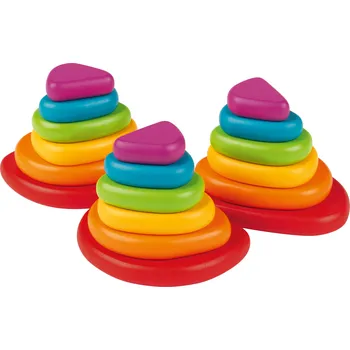 Dětské zboží Playtive Dřevěná duhová skládačka Montessori (skládací kameny)