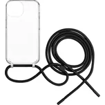 Pouzdro FIXED Pure Neck s černou šňůrkou na krk pro Apple iPhone 15