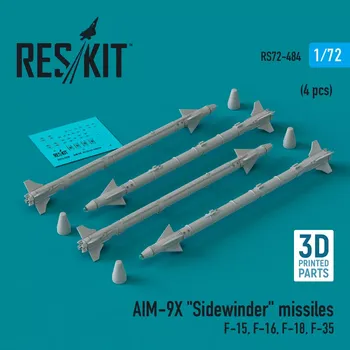 Plastikový model Reskit 1/72 AIM-9X 'Sidewinder' missiles (4 pcs.)