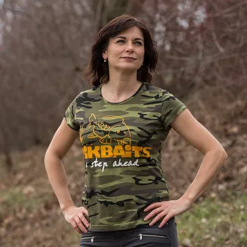 Pánské tričko Mikbaits oblečení - Dámské tričko camou Ladies team Velikost: XL + Kód na slevu 10%: SLEVA10