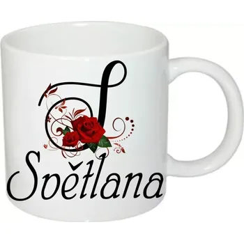 Světlana hrnek se jménem (hrneček s dámským jménem )