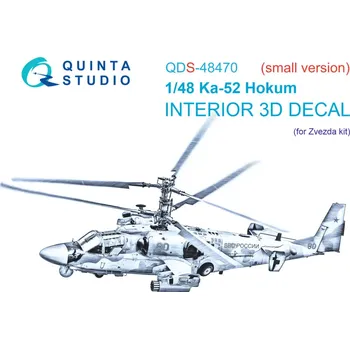 Plastikový model Quinta studio 1/48 Ka-52 3D-Print.&col. Interior (ZVE) SMALL