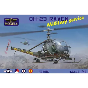 Plastikový model LF model 1/48 OH-23 Raven in Military service (4x camo)